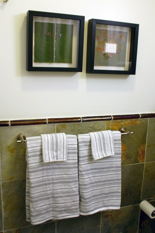 Our new towels from West Elm are part terrycloth, part Turkish cotton! 