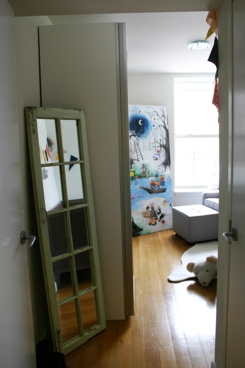 Down the hall on the right is the nursery! 