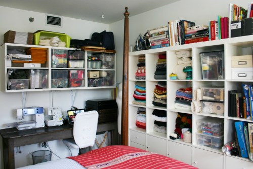 My studio is definitely crammed in, but I couldn't live OR work without it! 