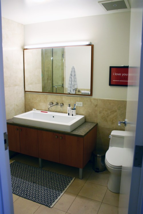 The master bathroom. 