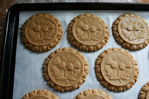 These cookies don't spread much during baking so they are safe with a small gap between them.