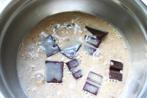 Melting spicy chocolate.