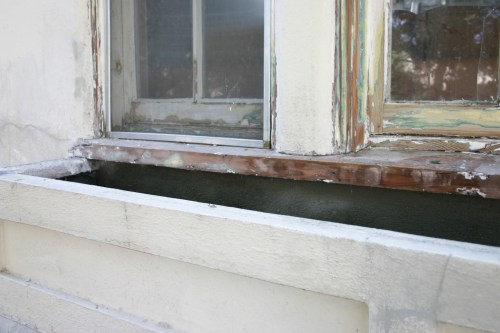 Window planter in process. 